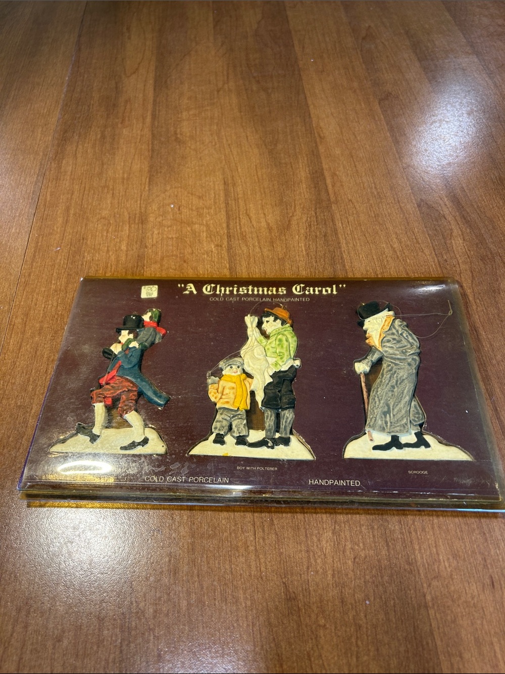 "A Christmas Carol" Handpainted Cold Cast Porcelain Figurine Set - Multicolor